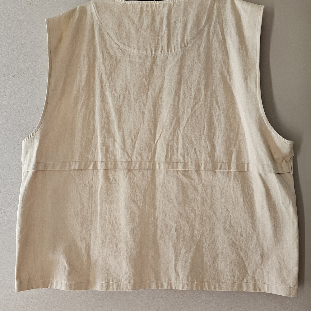 NWT Inaka Power Utility Vest Concrete Jungle Collection XL Beige Cargo Tactical - Picture 5 of 6